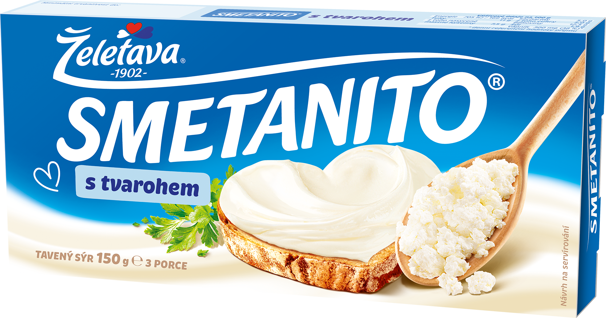 Smetanito s tvarohem 150g